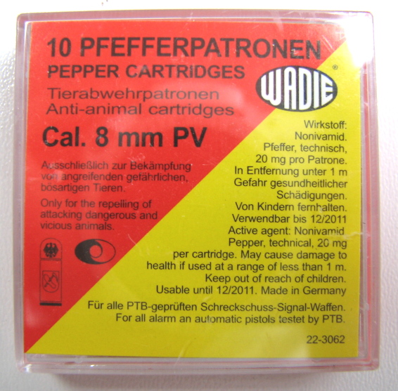 foto V�prodej! N�BOJKA/WD 8mm PEPPER Anti-Animal